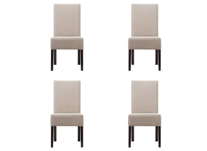 Ensemble de 4 chaises rembourrées pour salle d'attente pour cabinet d'avocat.