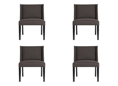4x Chaises Chaise Tissu Design Salon Club Siège Lehn Suite Fauteuil neuf