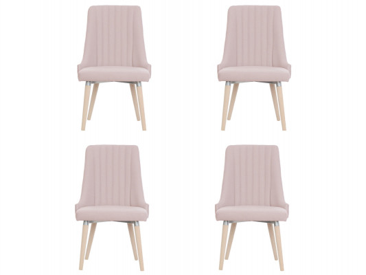 4x Chaises Chaise Rembourrage Moderne Set Design Lehn Suite Fauteuil Complet neuf