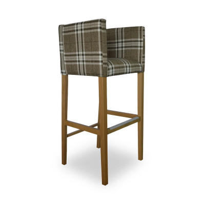 6x Tabouret de Bar Chaise d'Angle Fauteuil Chaises Tabouret Chaise de Comptoir Ensemble de Tapisserie Caro