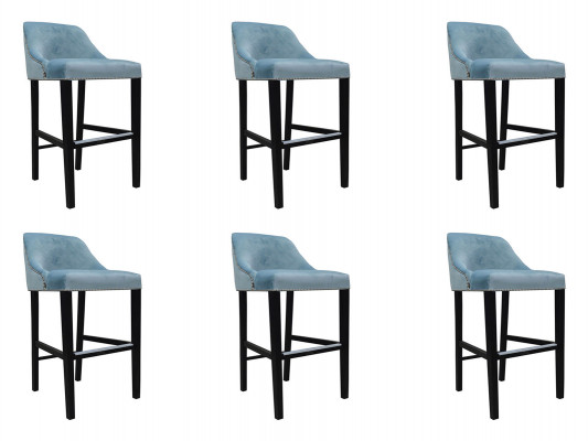 Ensemble de chaises complet 6x design tabouret de bar suite de tabouret de chaise