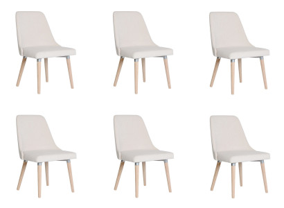 6x Chaise de siège rembourré design Voir Fauteuil Fauteuil Suite Fauteuil de salon Club Set