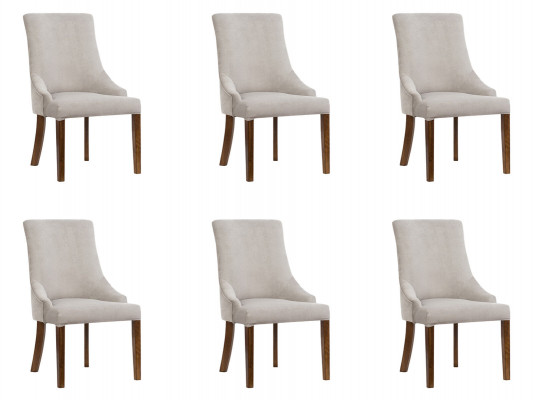 6x Ensemble de chaises rembourrées de designer, chaises complètes de suite de sièges inclinables Lounge Club neuf