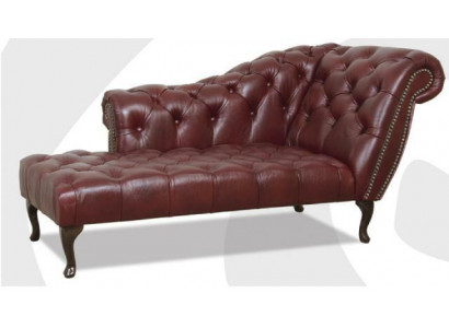 Chesterfield Lounger Méridienne Canapé Canapé en cuir Tissu avec KristAll n nouveau