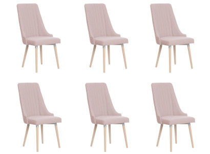 6x Chaises Chaise Rembourrée Design Moderne Set Salle de Séjour Fauteuil Complet Nouveau