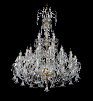 Lustre en cristal de Bohême Lampe Plafonnier Luminaire Lampe Plafond Lustre