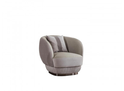 Salon Fauteuil Rembourré Gris de Luxe Ameublement Moderne Mobilier nouveau