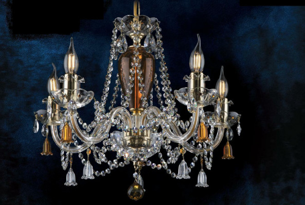 Lustre en cristal Lampe suspendue Plafonnier Lampe de Bohême