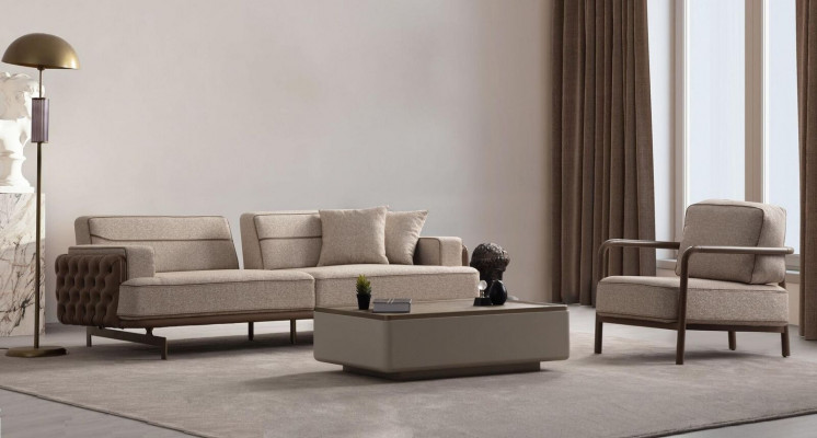 Buffet latéral moderne noir Luxueux meuble TV bas Meuble TV Table basse