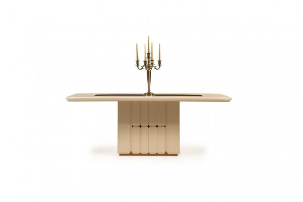 Table de salle à manger moderne Tables en bois de designer Salle à manger Mobilier luxueux
