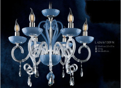 Lustre en cristal de Bohême Lampe suspension Lampes Lumière Plafonnier