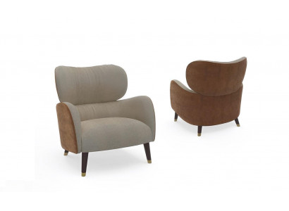 Fauteuil gris Salon Mobilier Design Moderne Luxe Siège TV d'une place