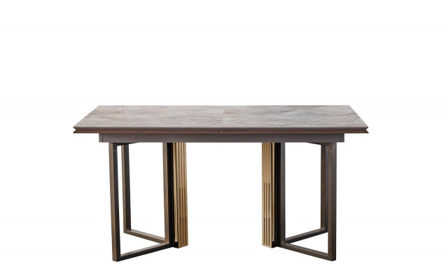 Table de salle à manger Table à manger Table Coin repas Salle à manger Bois Table en bois Gris