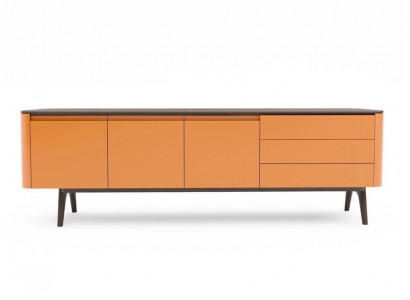 Buffet Commode Armoire de luxe Commodes Salles de séjour Meubles en bois Orange