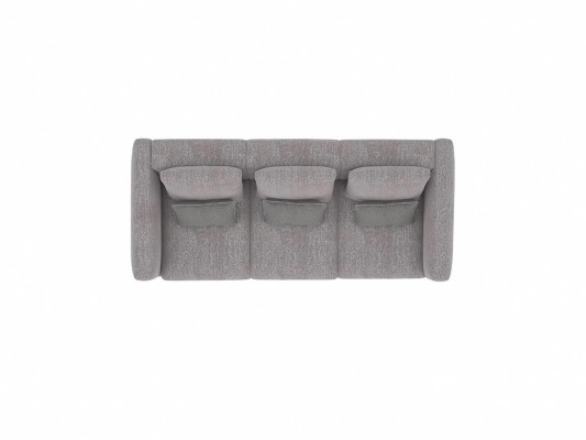 Canapé gris Trois places Salon Design moderne Meubles rembourrés de luxe
