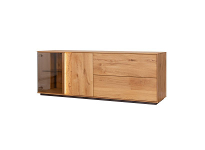Coffre en bois brun Commode de salon Commodes Luxueux bahut de tiroirs neuf