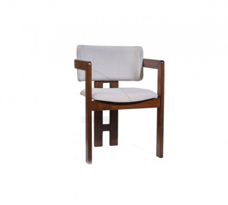 Blanc - Chaise de salle à manger marron Chaise design rembourrée Moderne fauteuil une place