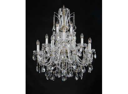 Lustre de lustre de lampe de lustre de Bohême Cristaux lustre plafonnier bougeoir