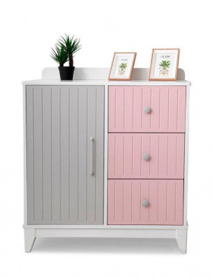 Commode dans la chambre des enfants Moderne Élégante Commode en bois Meuble multicolore