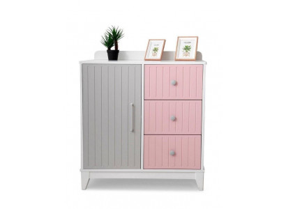 Commode dans la chambre des enfants Moderne Élégante Commode en bois Meuble multicolore