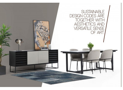 Coin repas Ensemble de salle à manger Salle à manger Table de salle à manger Chaises 6 pièces Bois Noir Ensemble neuf