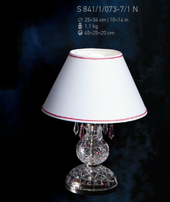 Lampe de table de style antique Lampe à couronne Lampes en cristal Lumières Éclairage