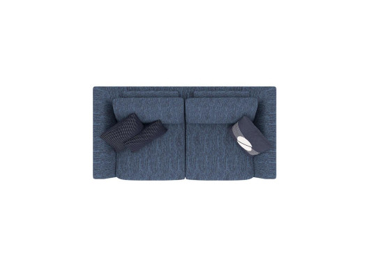 Salle de séjour Canapé bleu à deux places Canapé de style moderne en tissu Textile