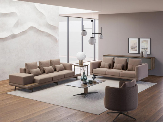 Ensemble de canapé Canapé Rembourrage Design Canapés Ensemble de trois places nouveau fauteuil rembourré