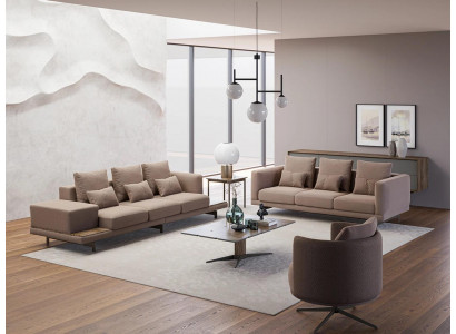 Ensemble de canapé Canapé Rembourrage Design Canapés Ensemble de trois places nouveau fauteuil rembourré