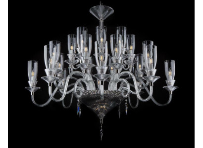XXL Lampe 26x Lustre Palais Villa D'Este Lumières Lampe Cristal Lustre