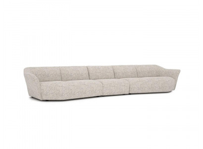Canapé cinq places 440cm salon blanc Ameublement Textile Canapé rembourré