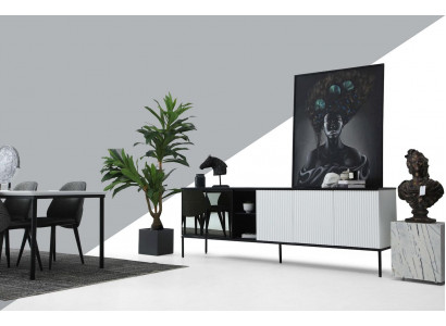 Buffet Commode Buffet Bois Moderne Blanc Salon Commodes Design