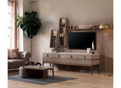 Meuble TV design - Meuble bas Luxueux Étagères élégantes Mobilier en bois pour le salon