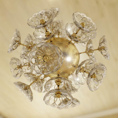 Lustre en cristal Plafonnier lampe suspendue Élite Bohême Fleur Nouveau
