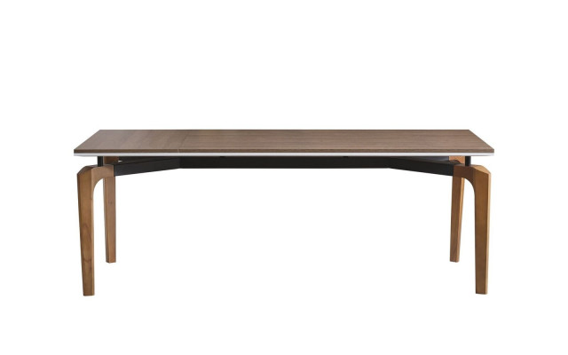 Table à manger marron de luxe Mobilier de salle à manger moderne Tables en bois élégantes