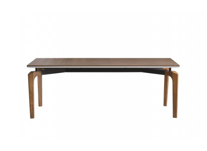 Table à manger marron de luxe Mobilier de salle à manger moderne Tables en bois élégantes