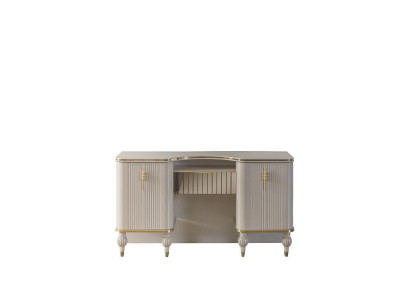 Table de maquillage beige Designer Coiffeuse Chambre Mobilier exclusif