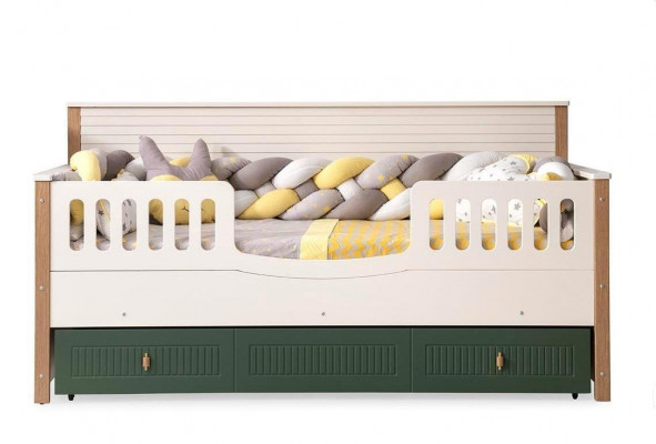 Structure de lit Lit pour enfants Lit Chambre d'enfants Mobilier de chambre d'enfants Bois clair