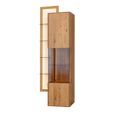 Designer Buffet de salle à manger en bois marron Armoire Salon Vitrine neuve