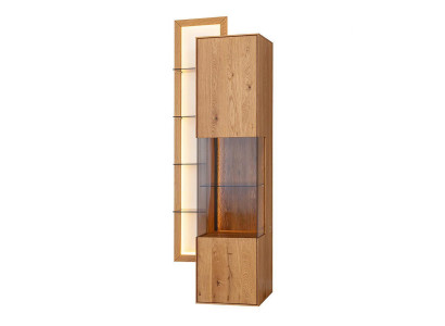 Designer Buffet de salle à manger en bois marron Armoire Salon Vitrine neuve