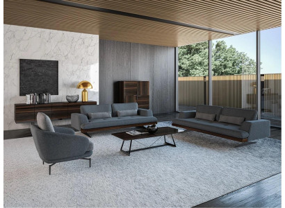 Ensemble de canapés Luxe Garniur Canapés Fauteuil Moderne Ensemble 4 pièces Table basse Design