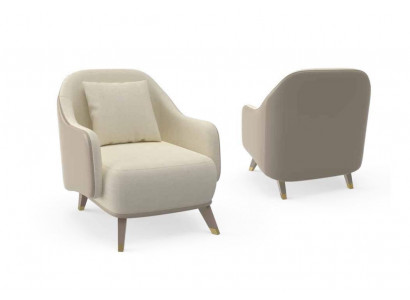 Fauteuil 1 place Canapés rembourrés Design Luxe Tissu Canapé Blanc Neuf