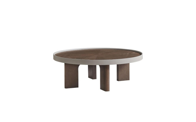 Salon marron table basse ronde design table en bois ronde nouvelles tables