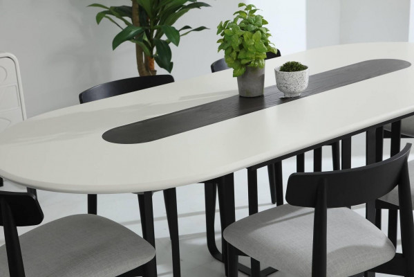 Groupe Salle à manger Table à manger Chaises Table Bois Ensemble 5 pièces Blanc Tables neuves