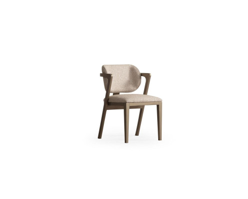 Chaise de salle à manger beige Chaises de salle à manger exclusives Cadre en bois de designer