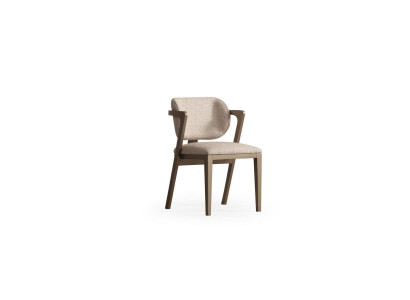 Chaise de salle à manger beige Chaises de salle à manger exclusives Cadre en bois de designer