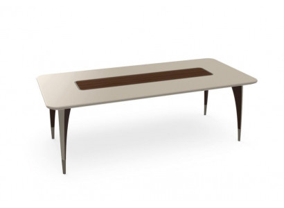 Table à manger luxueuse pour salle à manger en couleur blanche Mobilier en bois moderne
