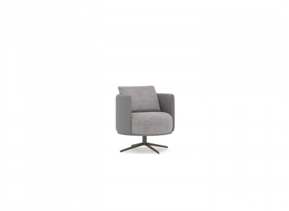Fauteuil gris de luxe Salon Mobilier rembourré Design moderne Nouveau tissu d'ameublement Textile