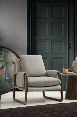 Ensemble de canapés 3 places Fauteuil Trois places Moderne Tissu Gris Design