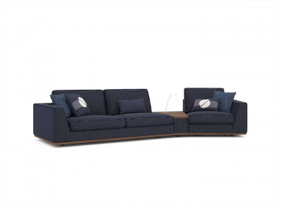 Moderne canapé trois places bleu - Design élégant de canapé - Meubles de salon modernes, neufs
